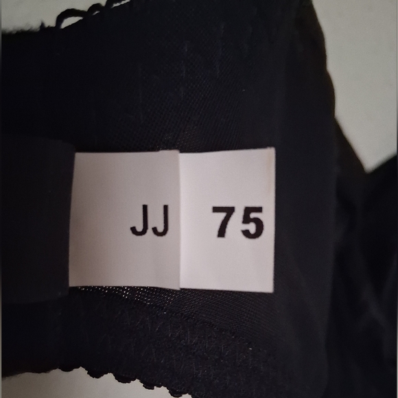 Ewa Michalak Elegant Black Wireless Bra 75 JJ  SF NWT - Picture 11 of 16